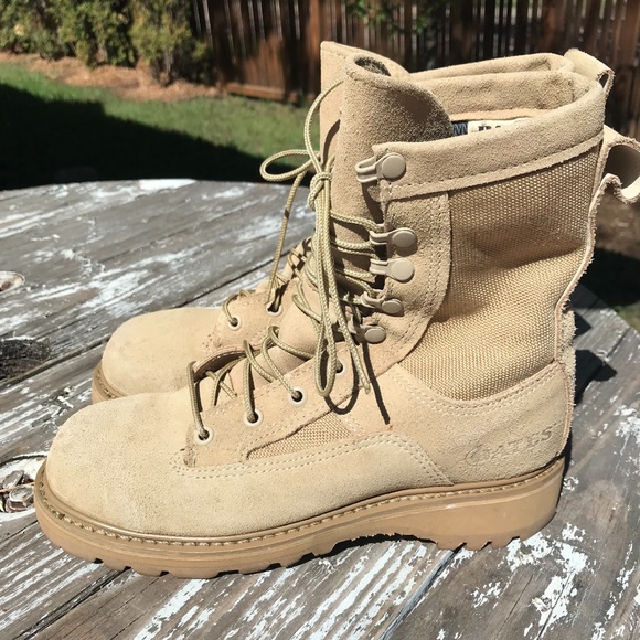 Bates Tan Leather Military Boots Size 6R - Picture 4 of 8